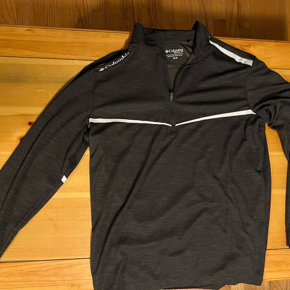 Columbia Golf Men's Long Sleeve 1/4 Zip Pullover – Black – Size M